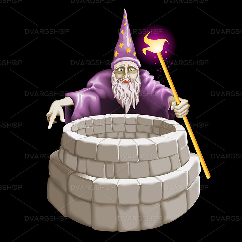 Good Magician and a Well - Vector Image - Obraz funkcji 1