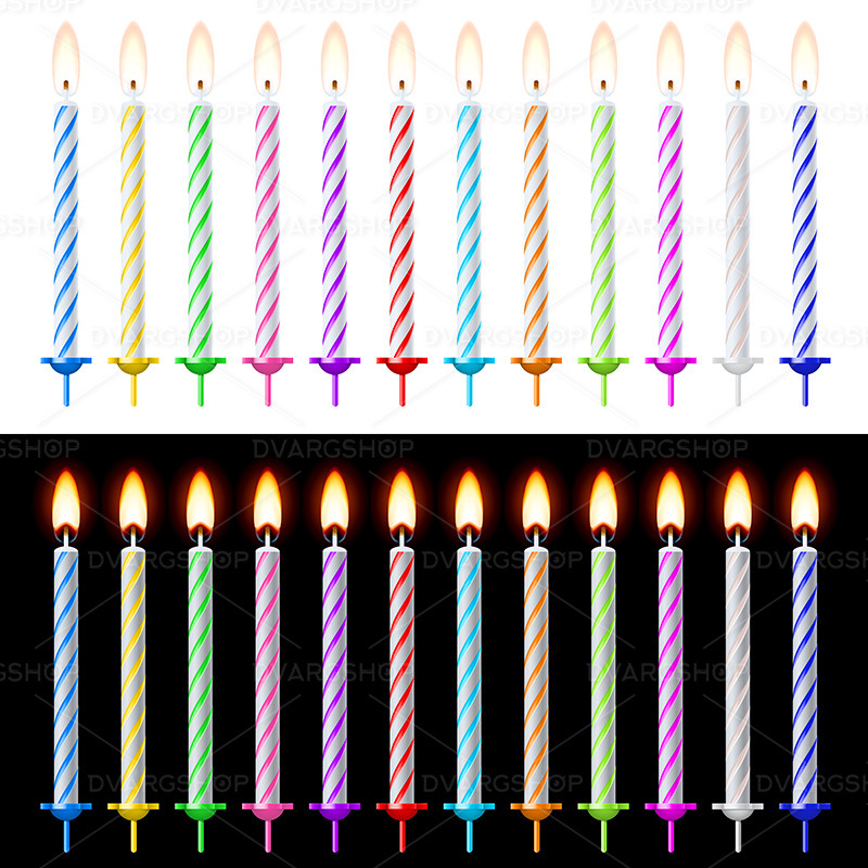 Candles Set - Vector Image - Features Image 1