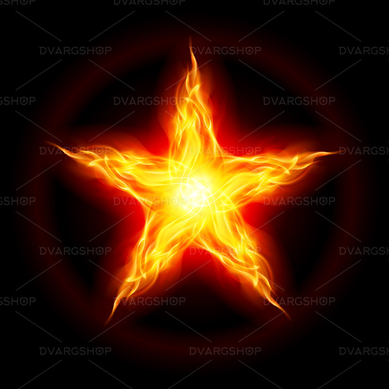 Fire Star - Vector Image - Features Image 1