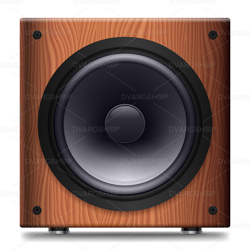 Stereo Speaker - Vector Image - Features Image 1
