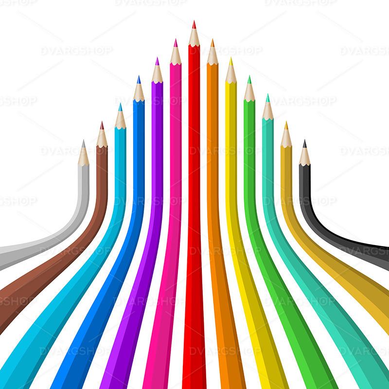 Color Pencils - Vector Image - Features Image 1