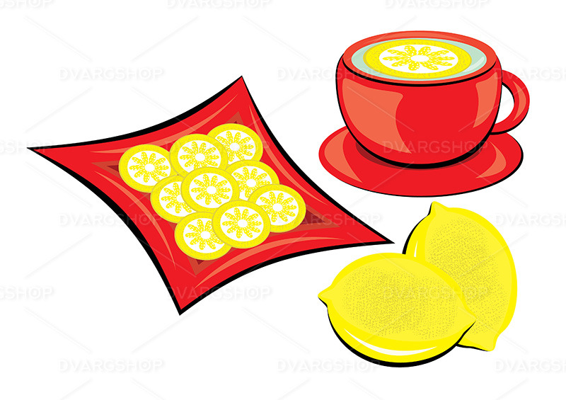 Tea With Lemon - Vector Image - Features Image 1