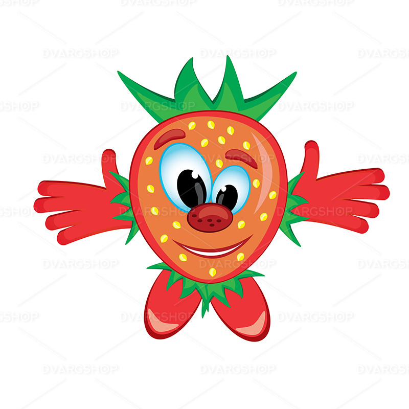 Crazy Strawberry - Vector Image - Features Image 1