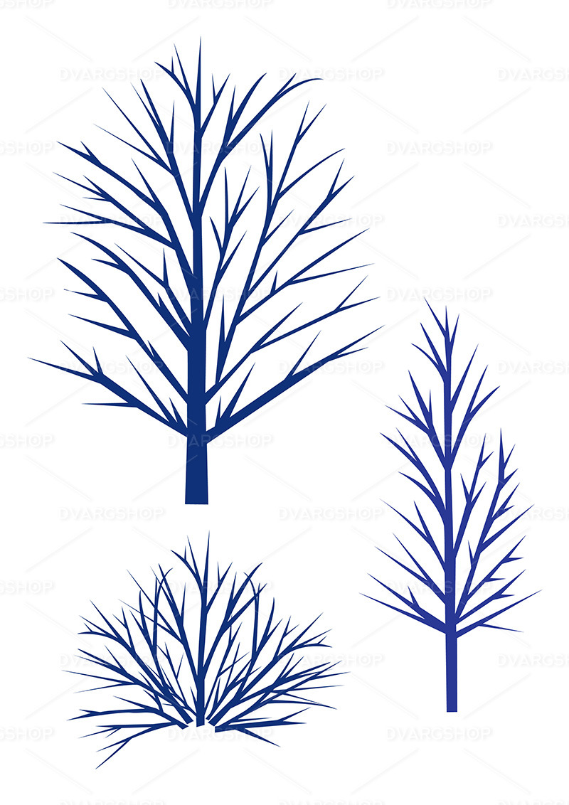 Trees Silhouette - Vector Image - Features Image 1