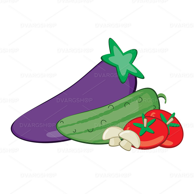Fresh Vegetables - Vector Image - Features Image 1