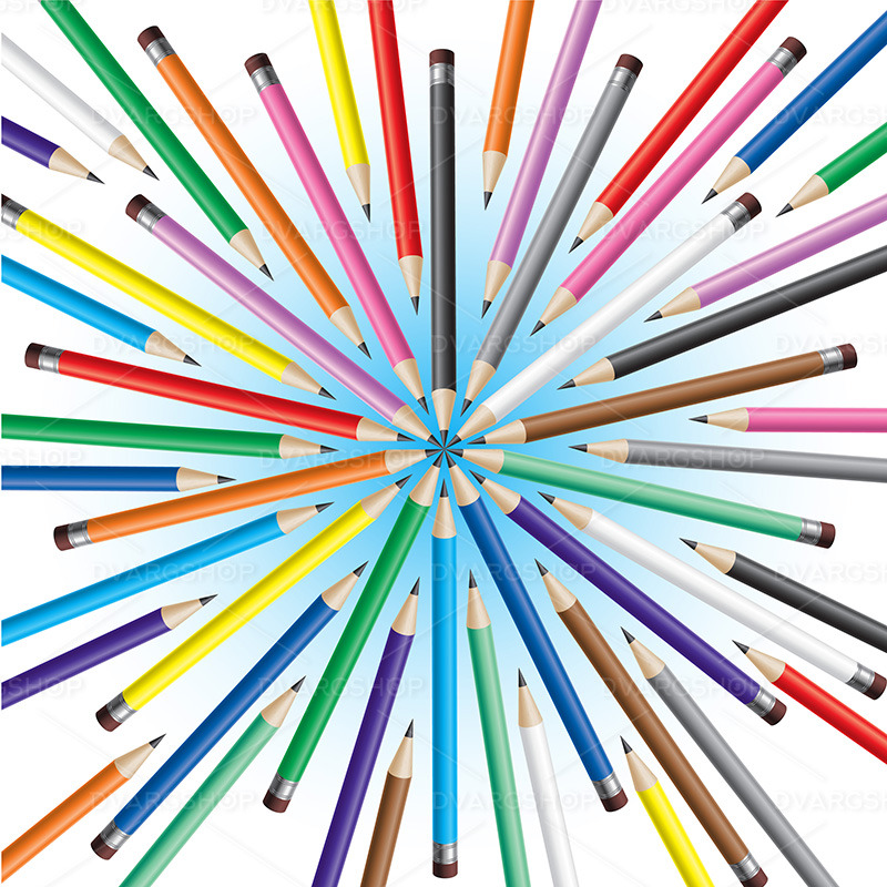 Chaotic Pencils - Vector Image - Obraz funkcji 1