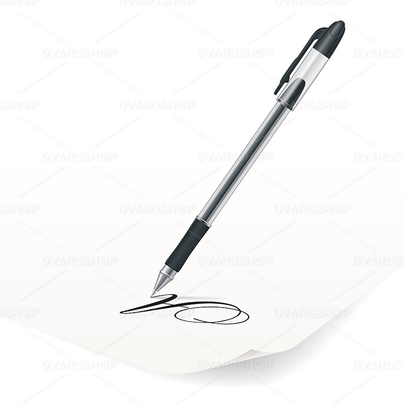 Ballpoint Pen - Vector Image - Features Image 1