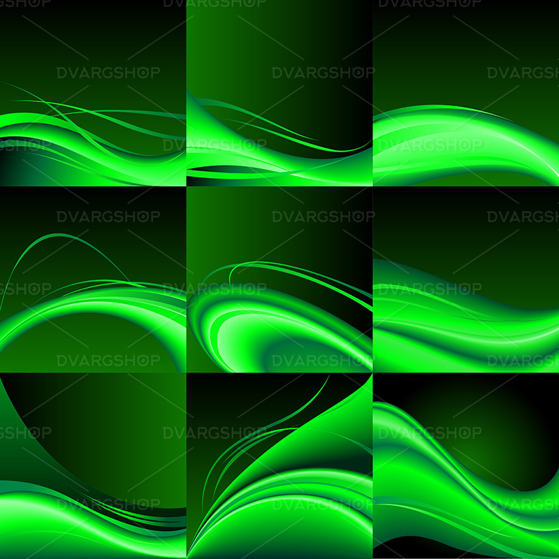Green Waves - Vector Image - Features Image 1