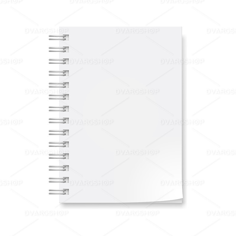 Realistic Notebook - Vector Image - Features Image 1