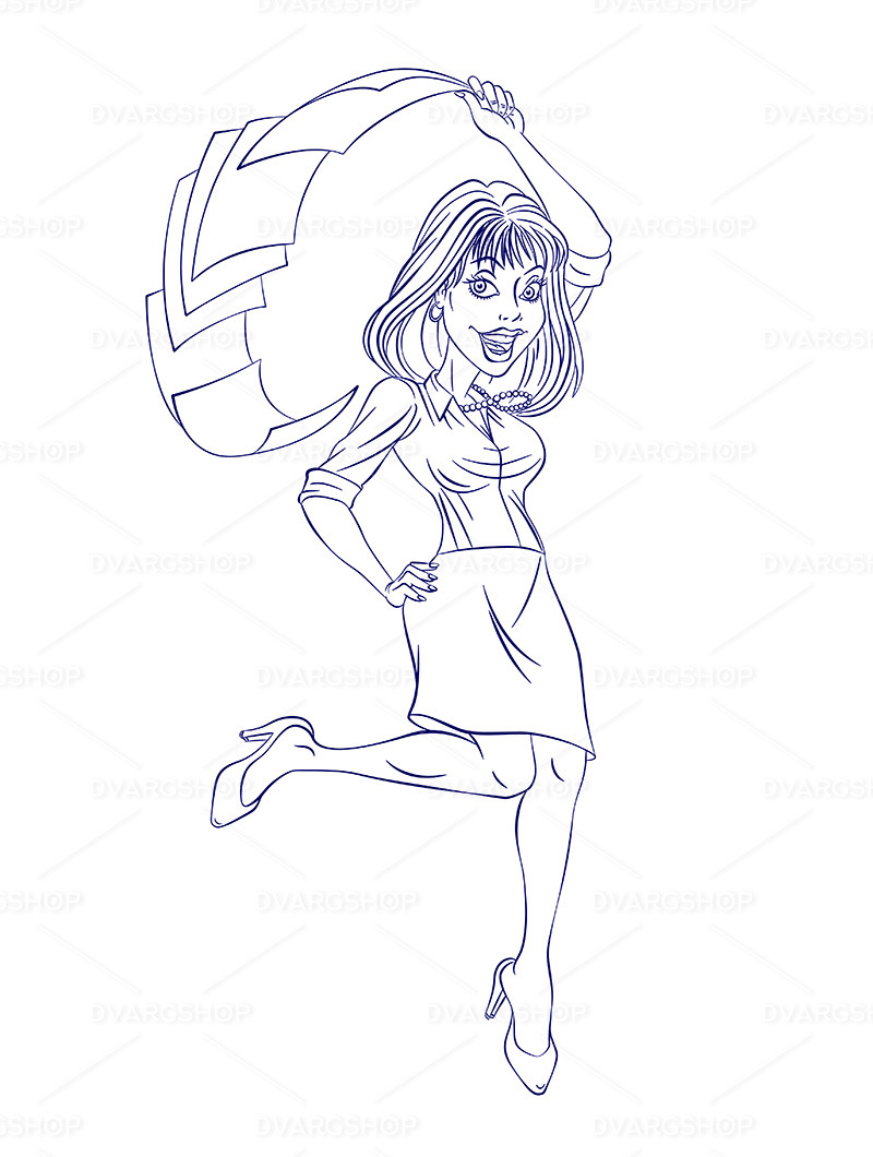 İş kadını, -, vector, heykel - Features Image 1