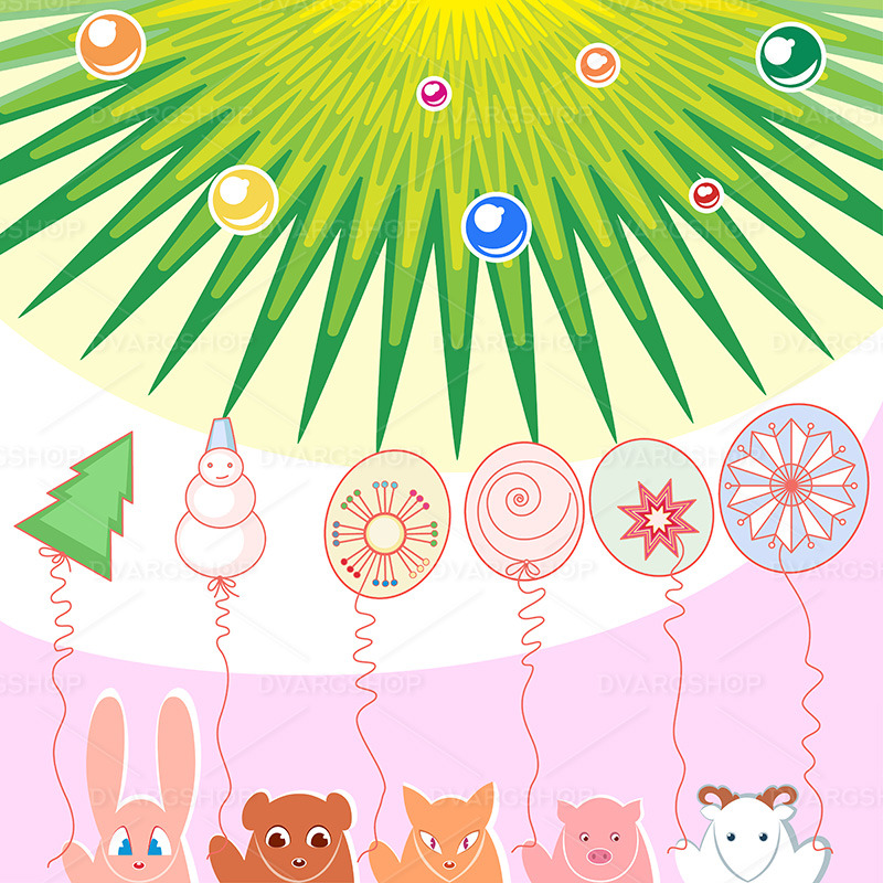 New Year Background - Vector Image - Features Image 1