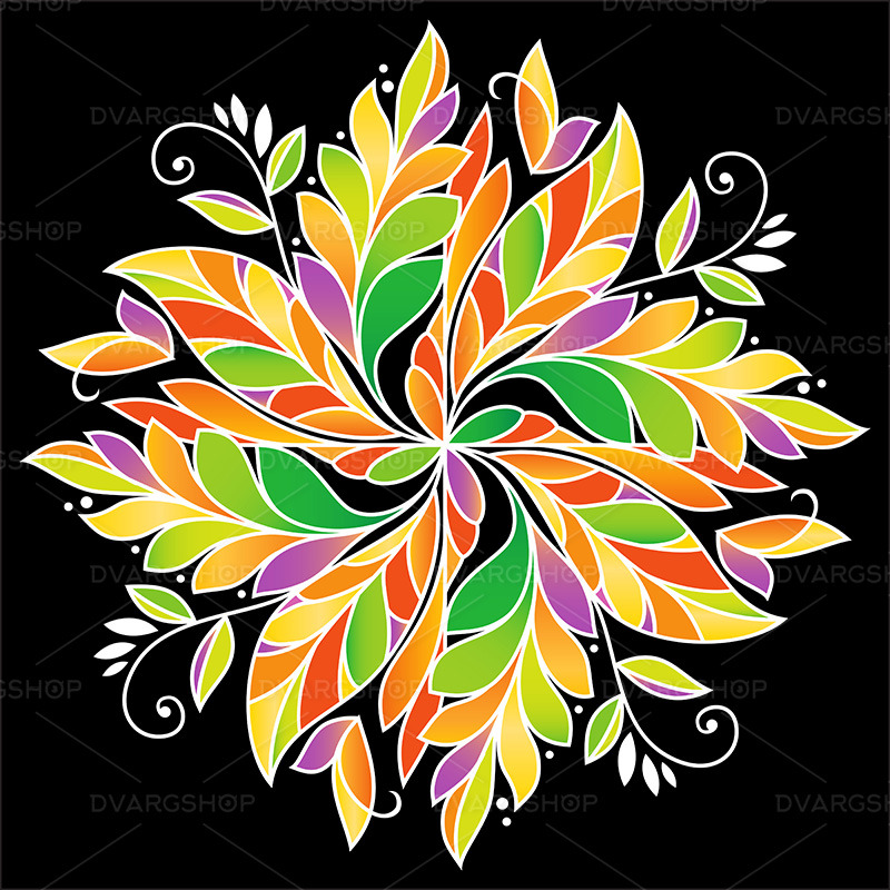 Abstract Autumn Pattern - Vector Image - Features Image 1