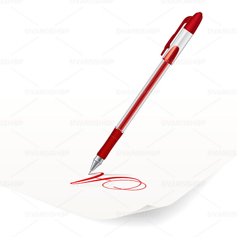 Ballpoint Pen - Vector Image - Features Image 1