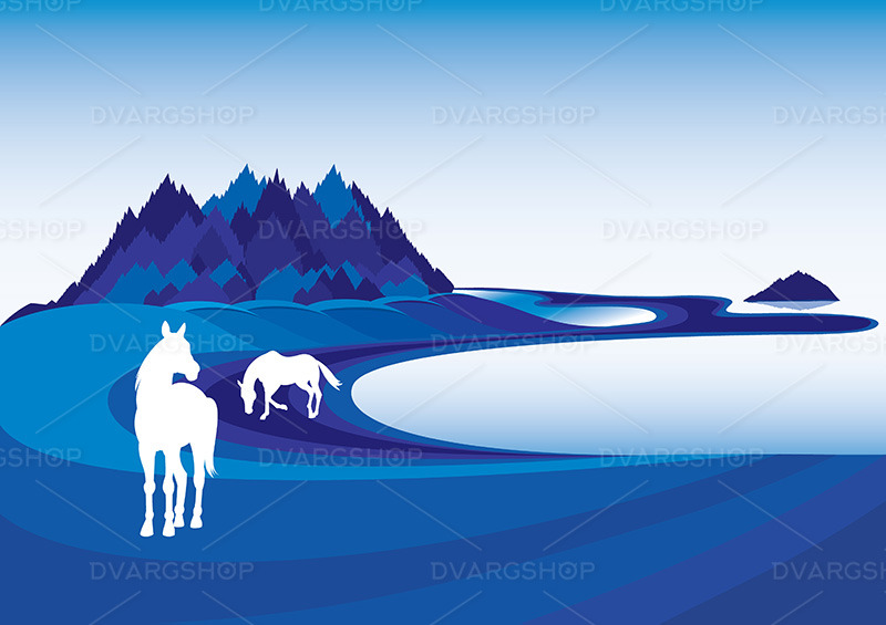 At, siluet, -, vector, heykel - Features Image 1