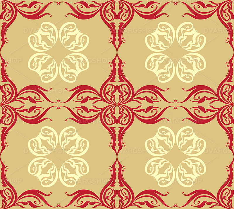 Red Vintage Frames - Vector Image - Features Image 1