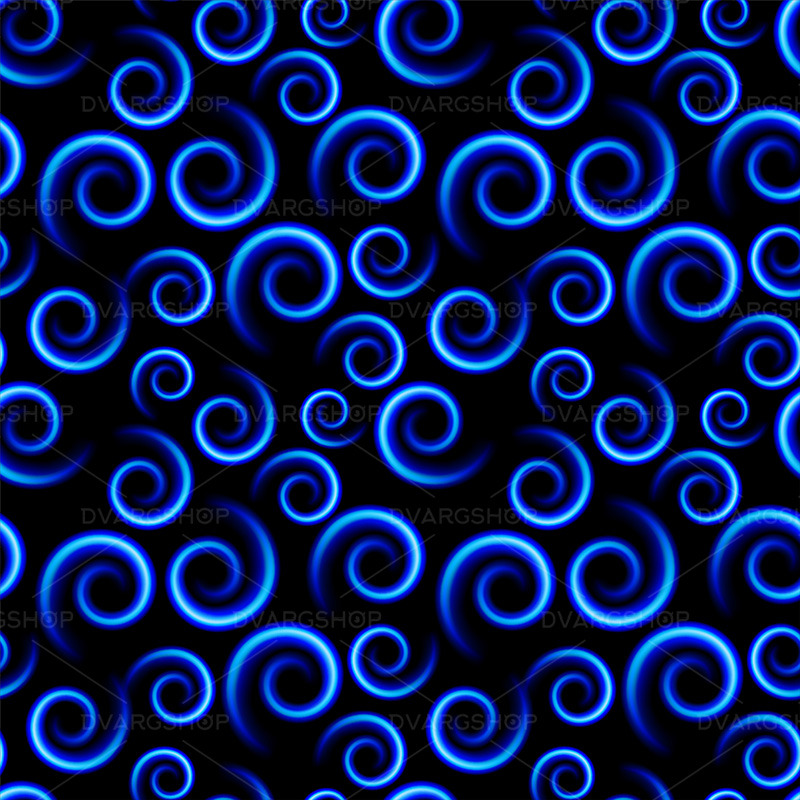 Seamless Texture of Abstract Blue Swirls Vector Image
