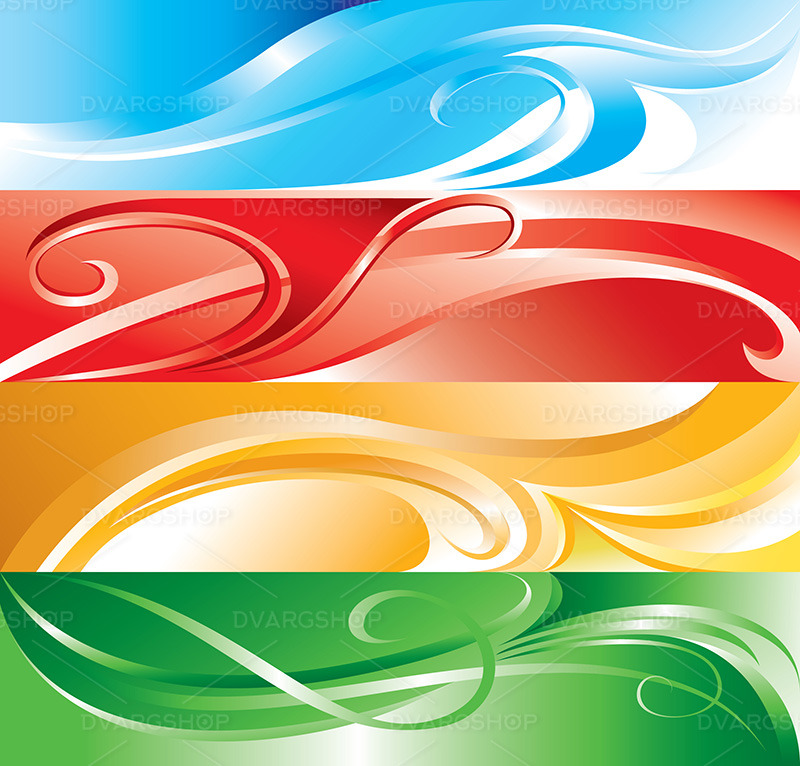 Fundo Multicolor Flourish - Vector Image - Features Image 1