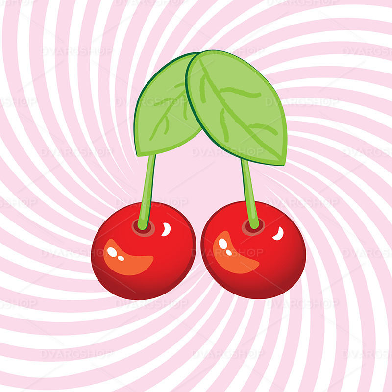 Tasty Cherries - Vector Image - Features Image 1