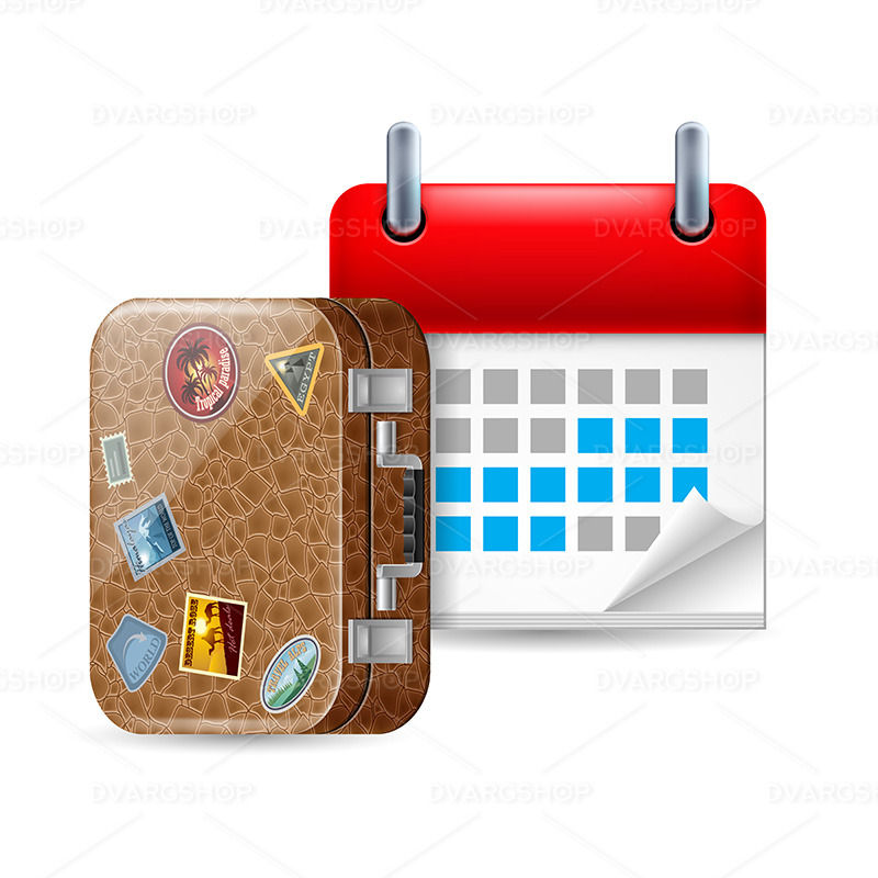 Vacation Icon - Vector Image - Features Image 1