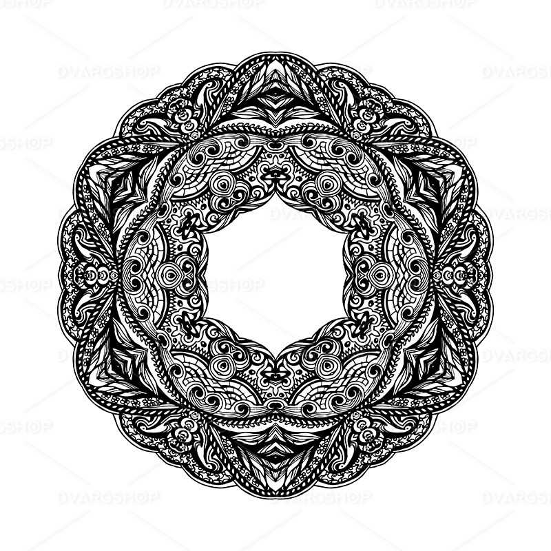 Patterned Decorative Element - Vector Image - Features Image 1