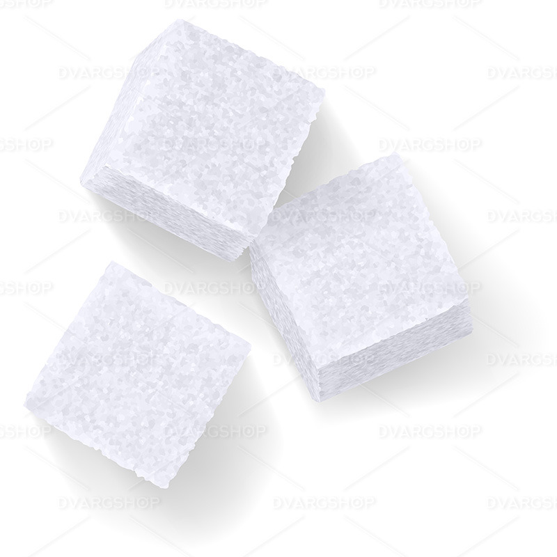 White Sugar Cubes - Vector Image - Features Image 1
