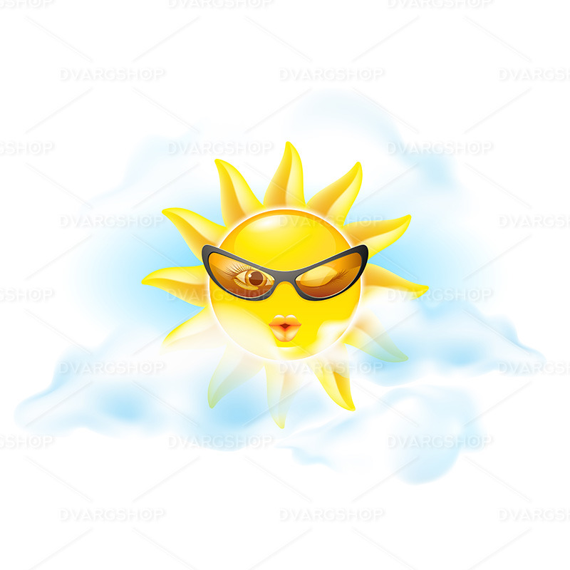 Cartoon Sun - Vector Image - Features Image 1