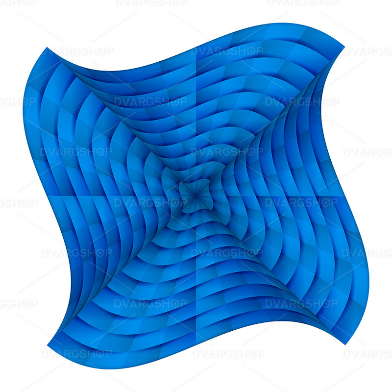 Curved Chequered Background - Vector Image - Features Image 1