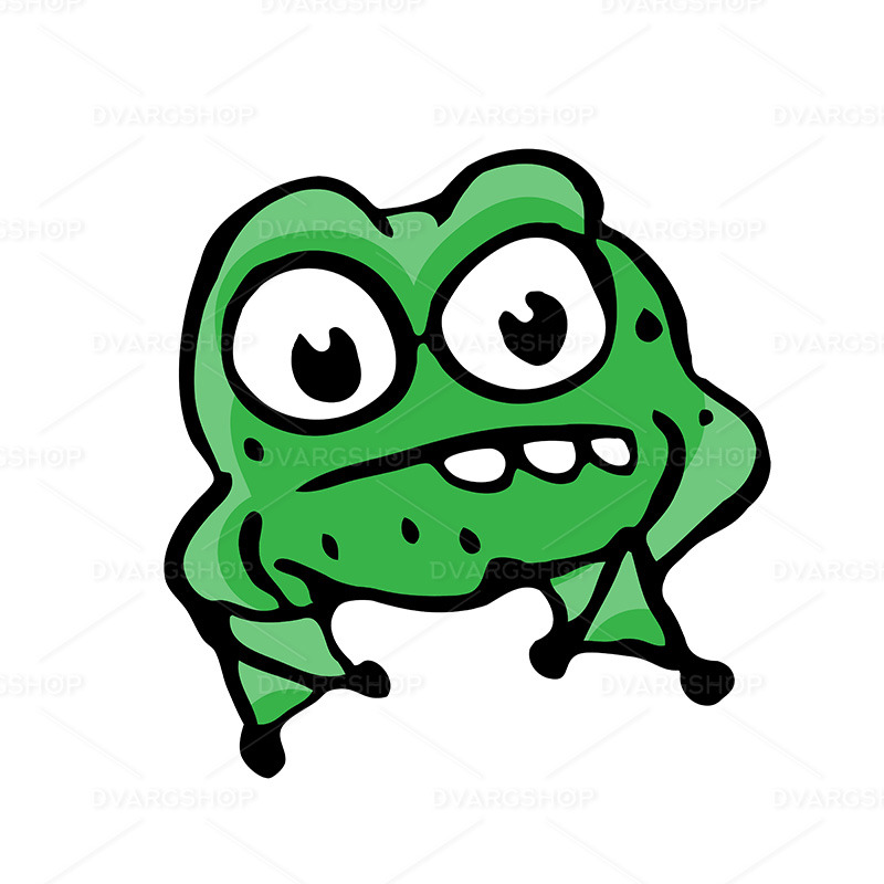 Cartoon Frog - Vector Image - Features Image 1