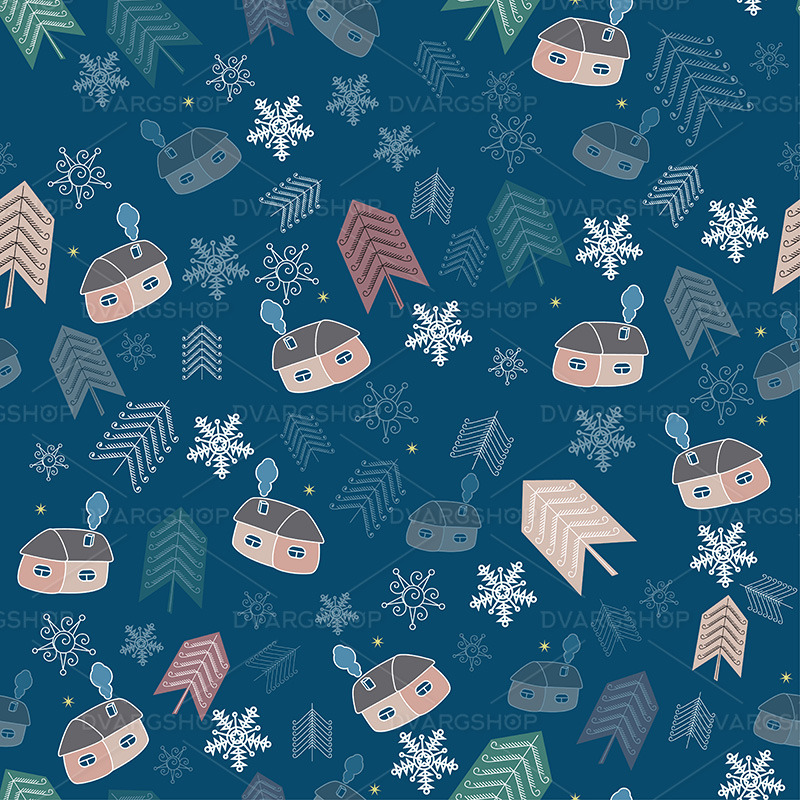 Fond de Noël d'hiver - image vectorielle - Caractéristiques de l’image 1