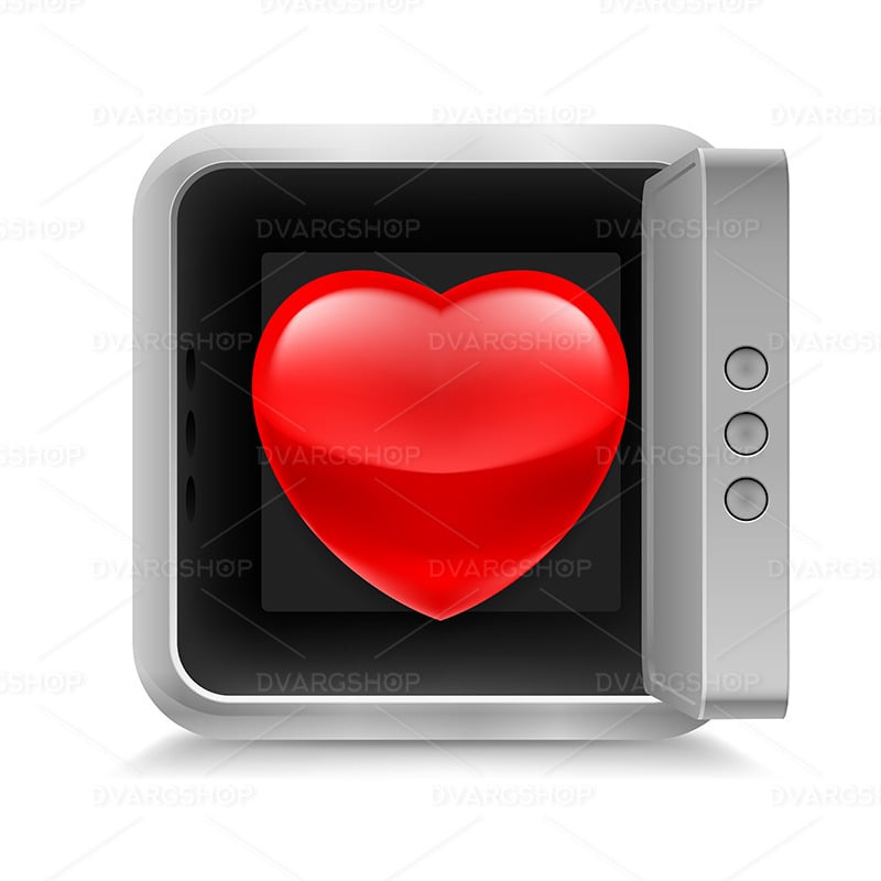 Heart in Safe - Vector Image - Features Image 1