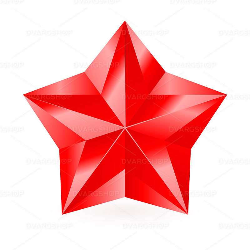 Red Star - Vector Image - Features Image 1