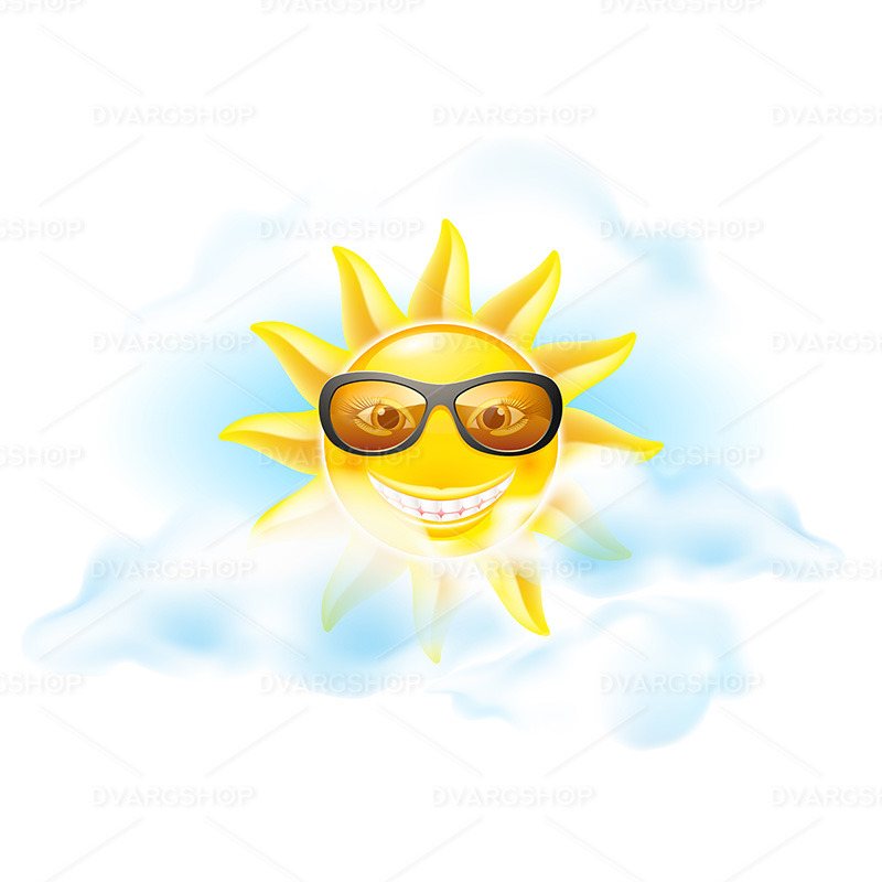 Cartoon Sun - Vector Image - Features Image 1