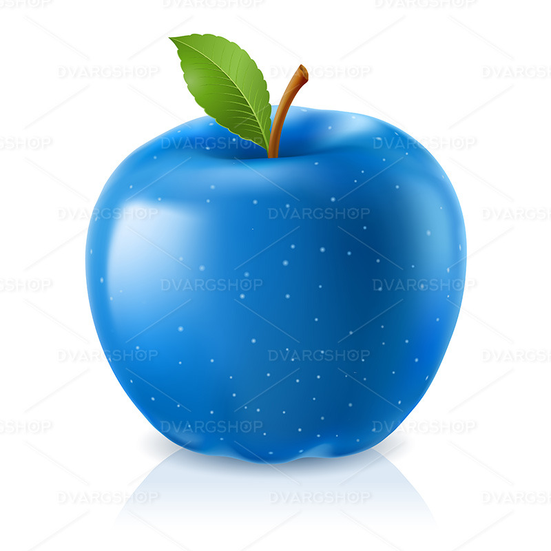 Delicious Blue Apple - Vector Image - Features Image 1