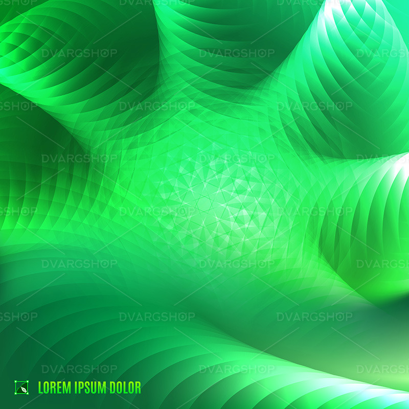 abstraktní zelené fraktální pozadí - vektorový obrázek - Features Image 1