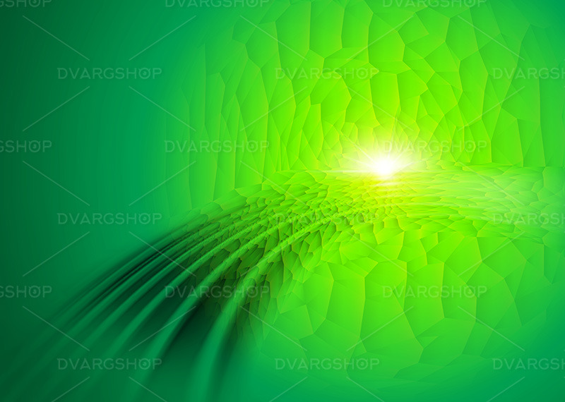 Futuristic Green Digital Background - Vector Image - Features Image 1