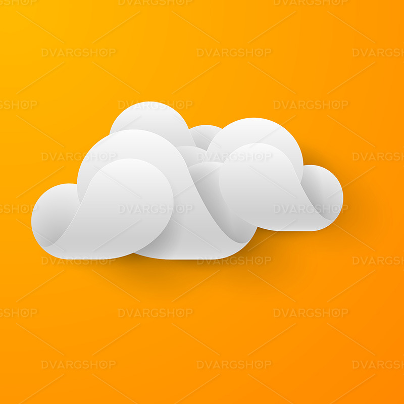 Abstract White Cloud - Vector Image - Features Image 1
