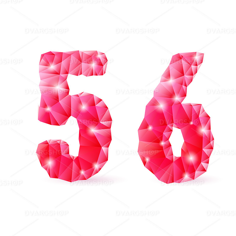 Ruby Polygonal Font - Vector Image - Features Image 1
