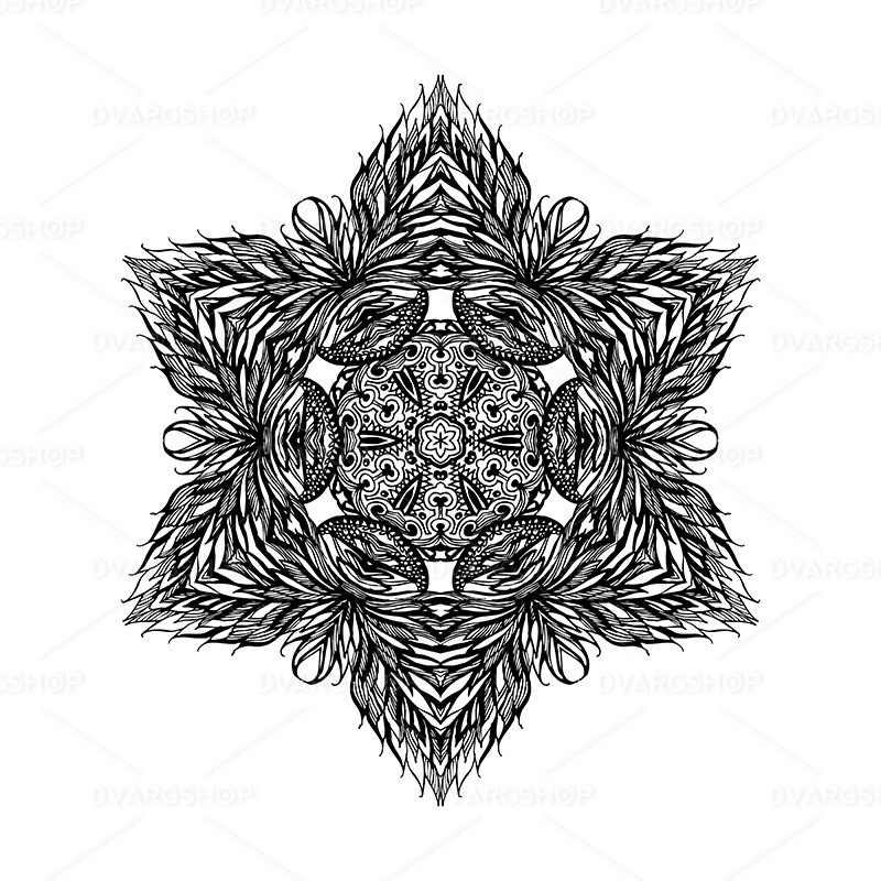 Patterned Decorative Element - Vector Image - Features Image 1
