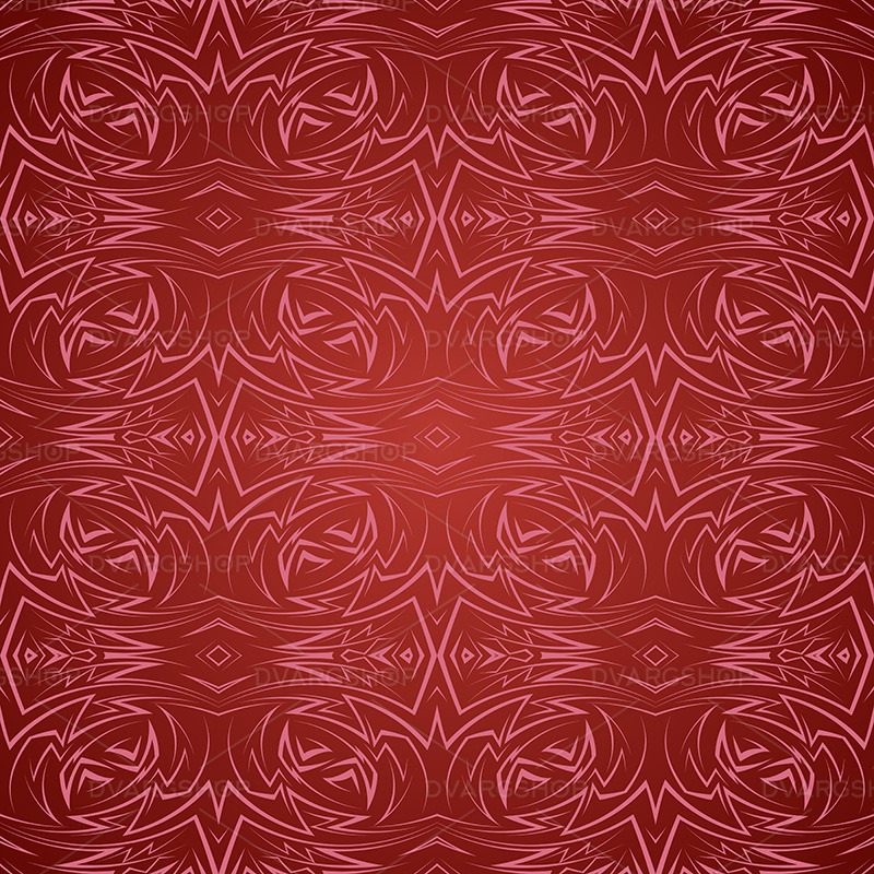 Abstract Seamless Pattern in Red - Vector Image - Features Image 1
