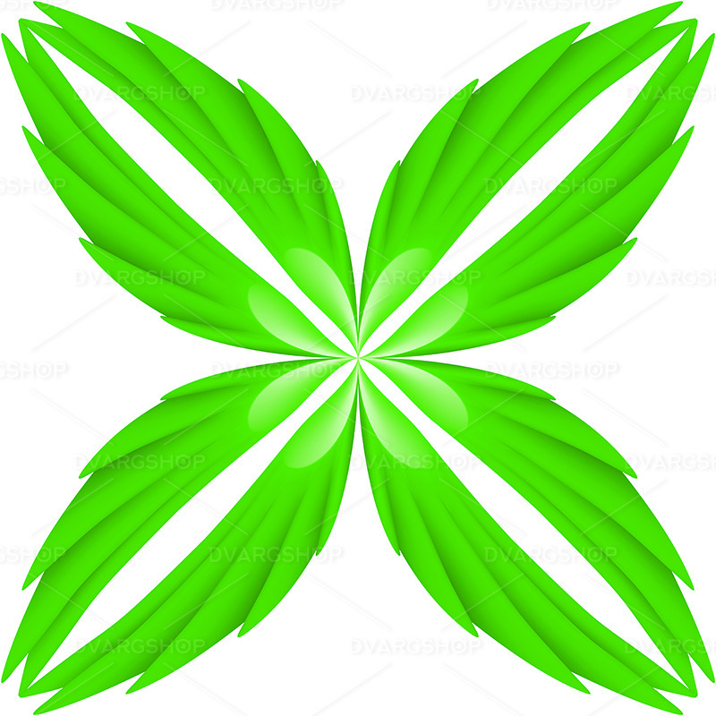 Green Wings Pattern - Vector Image - Features Image 1