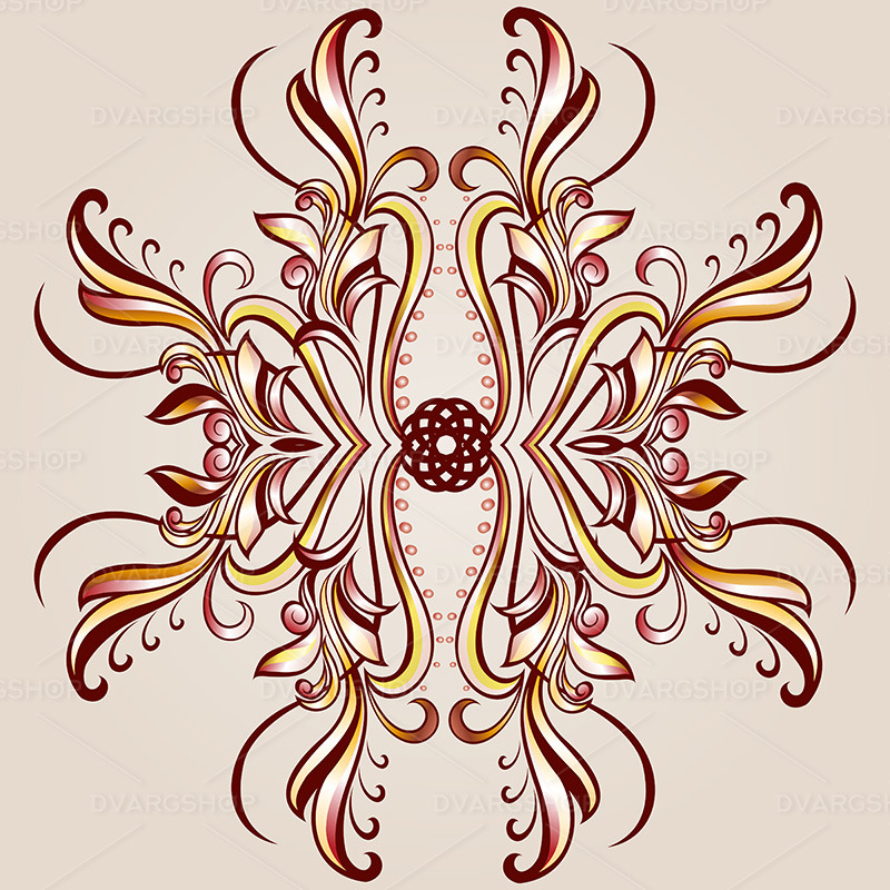 Flower Pattern Henna - Vector Image - Features Image 1