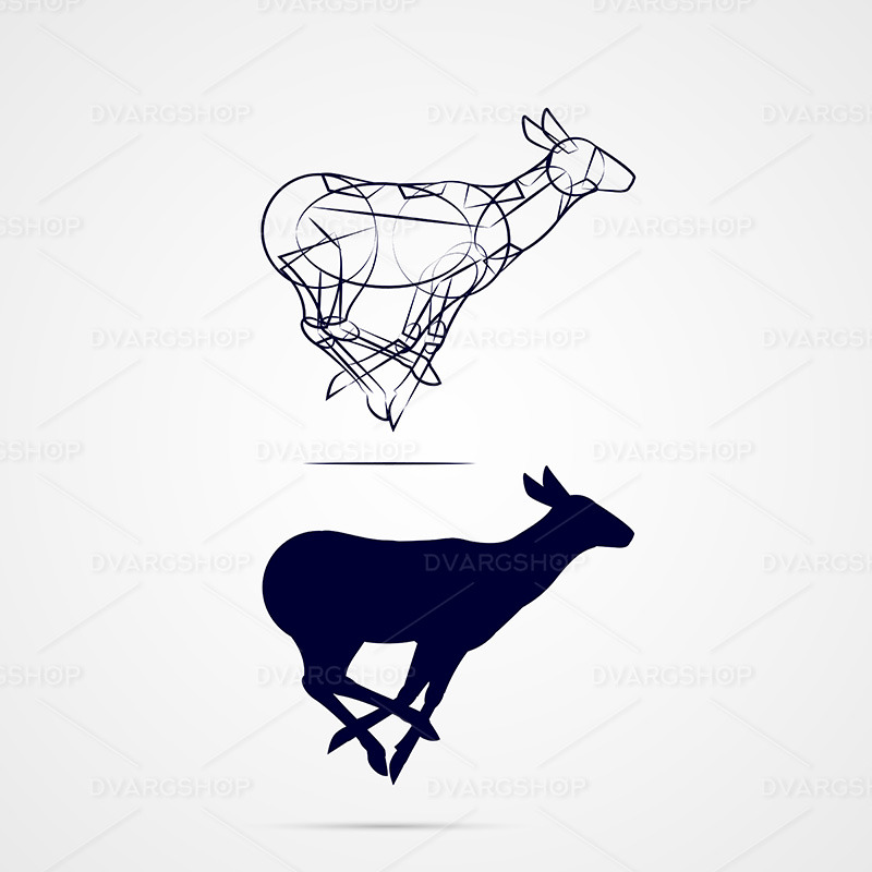 Deer Silhouette - Vector Image - Features Image 1