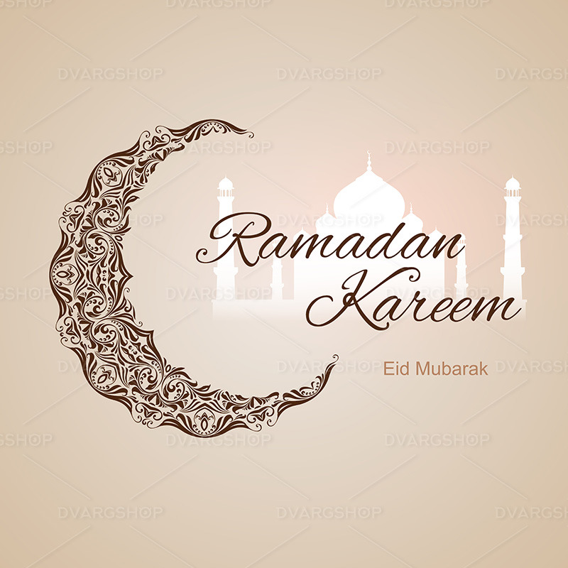 Tarjeta de felicitación de Ramadán Kareem - Imagen vectorial - Características Imagen 1