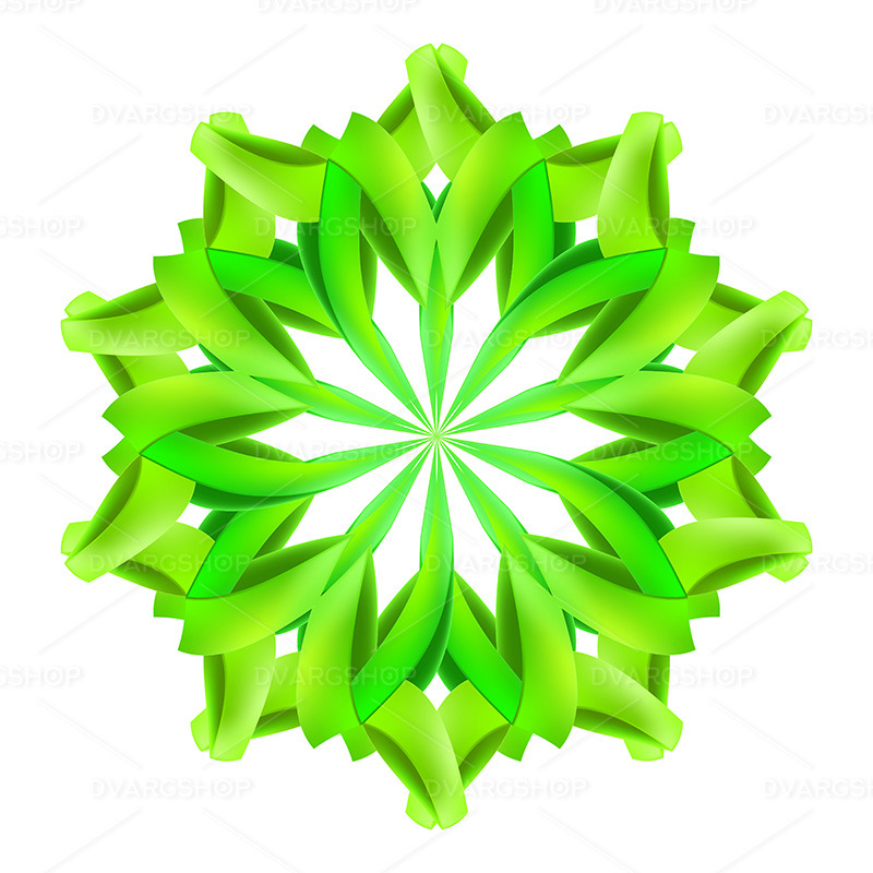 Abstract Green Pattern - Vector Image - Features Image 1