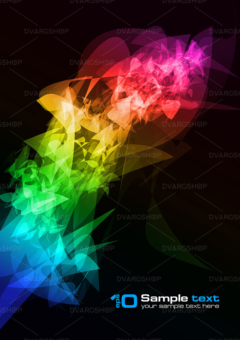 Abstract Glowing Background - Vector Image - Features Image 1