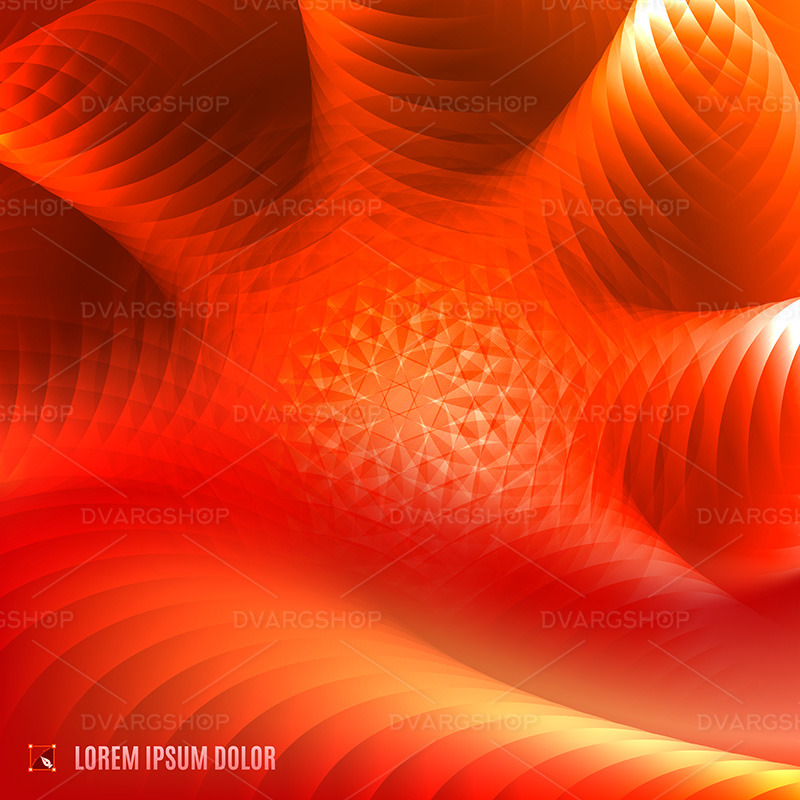 Fondo fractal abstracto rojo y naranja - Imagen vectorial - Características Imagen 1