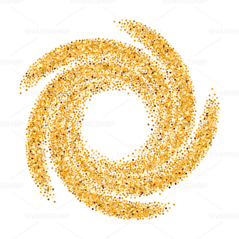 Gold Glittering Wave - Vector Image - Features Image 1