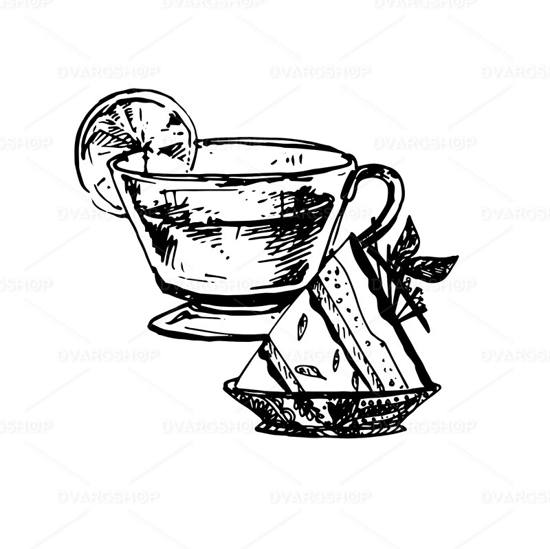 Schizzo di cibo - immagine vettoriale - Caratteristiche Immagine 1