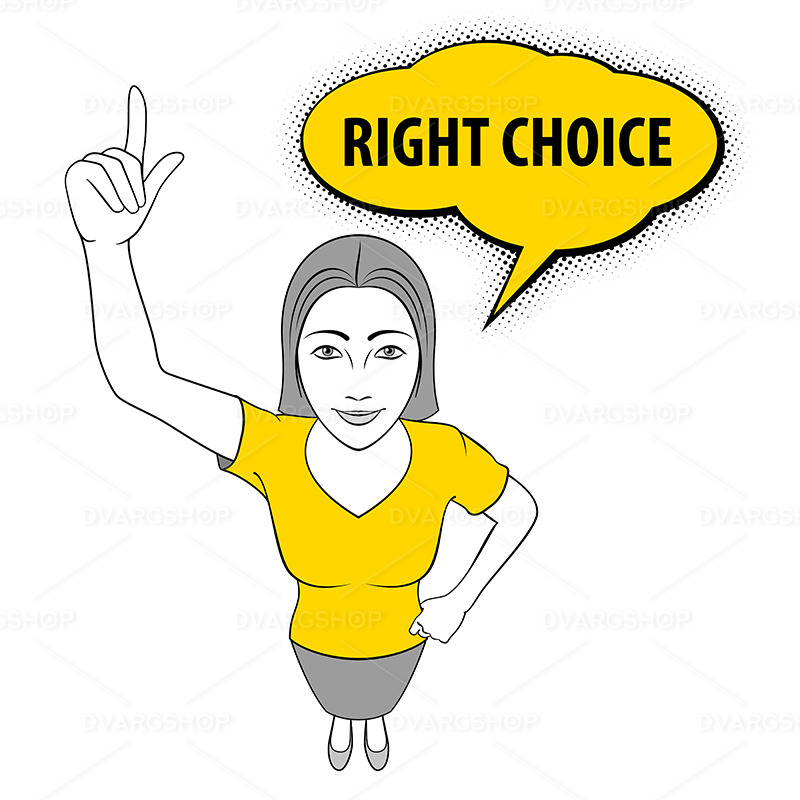 Woman Gesturing - Vector Image - Features Image 1