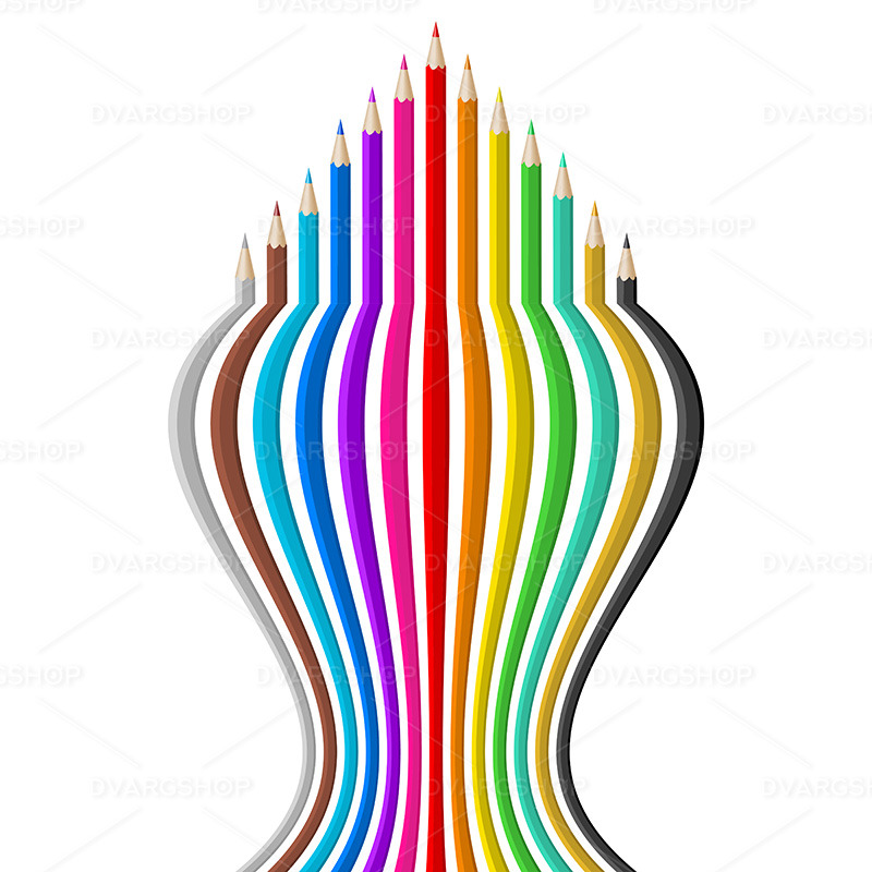 Color Pencils - Vector Image - Features Image 1